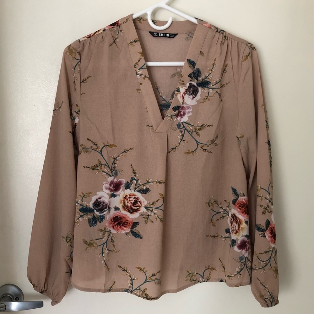 Shein Floral Blouse